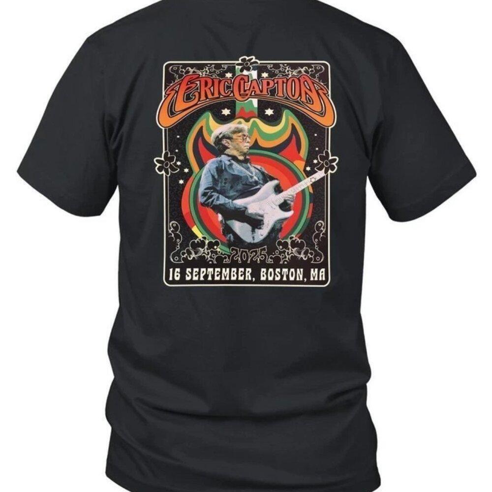 Eric Clapton T Shirt  Boston Ma Concert Tour Music Graphic Tee